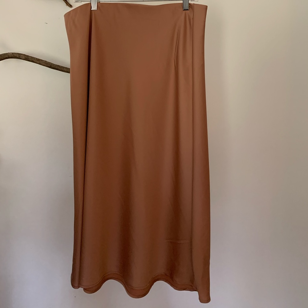 Rachel Zoe Satin Slip Skirt in Blush